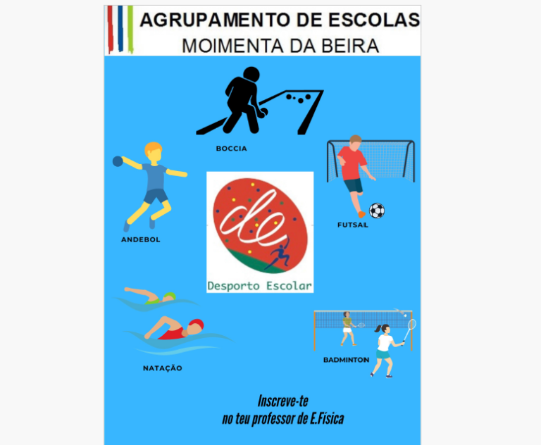 Desporto Escolar – Inscreve-te na tua Modalidade Preferida