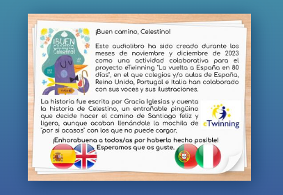 Audiolivro Buen Camino, Celestino de Gracia Iglesias e Sara Sánchez