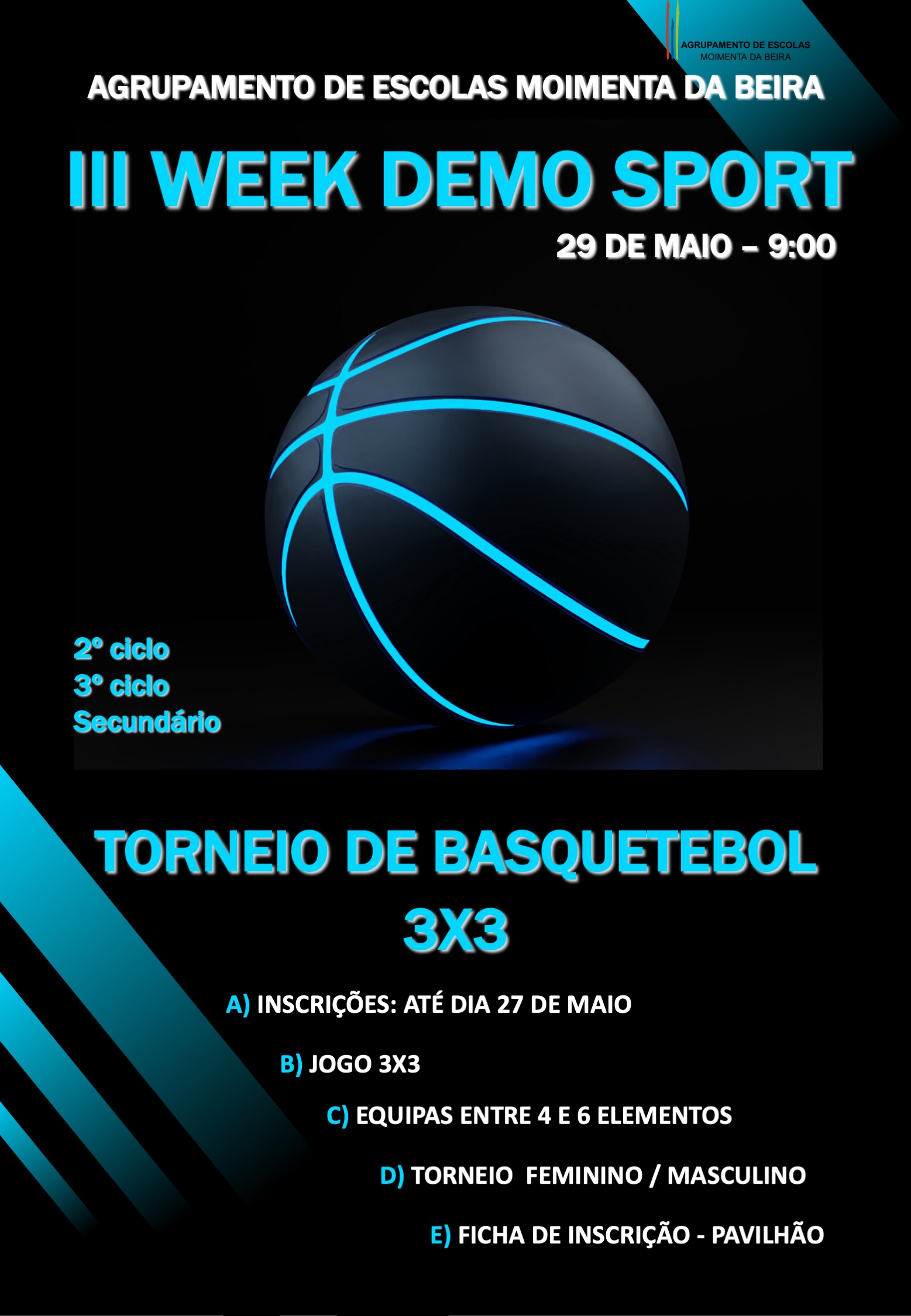 Cartaz Basquetebol 2024 (foto 1 de 2)